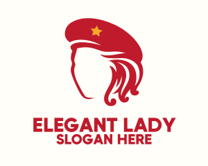 Red Hat Lady logo design