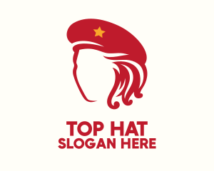 Red Hat Lady logo design