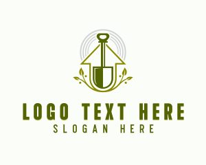 Shovel Landscaping Gardening logo