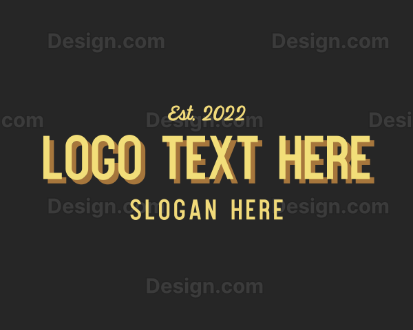 Retro Signage Business Logo