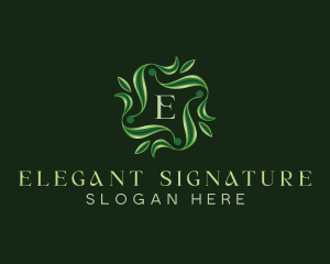 Leaf Wave Wellness logo design