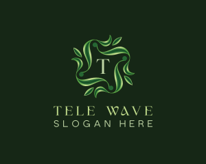 Leaf Wave Wellness logo design