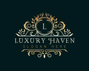 Luxury Leaf Boutique logo design