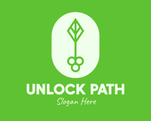 Green Leaf Key logo