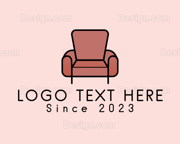 Minimalist Armchair Furniture Logo