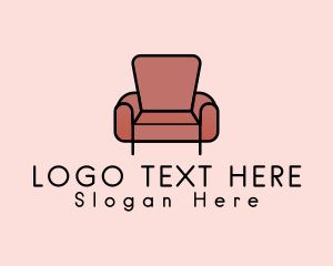 Minimalist Armchair Furniture Logo