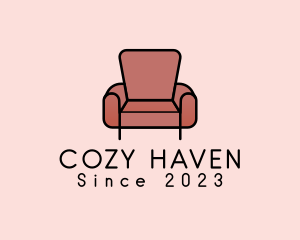 Minimalist Armchair Furniture logo design