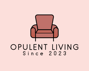 Minimalist Armchair Furniture logo design