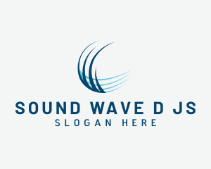 Abstract Wave Company logo design