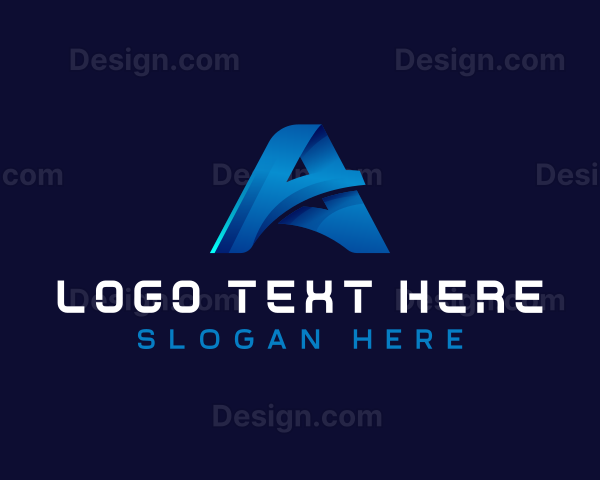 Business Technology Letter A Logo