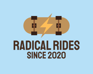 Generic Electric Skateboard logo design