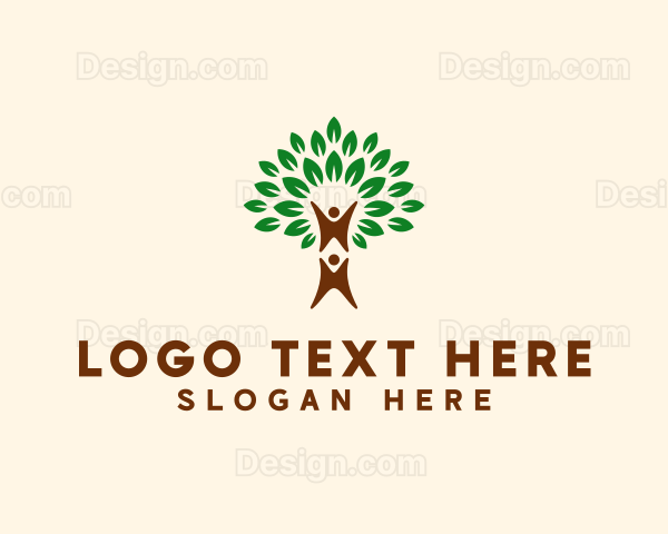 Leaves Tree Human Logo