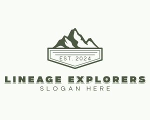 Mountain Climbing Exploration logo design