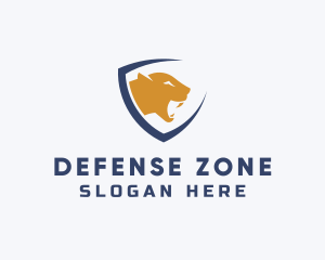 Wild Cougar Shield logo design