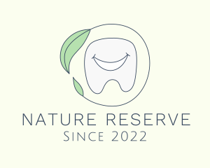 Nature Leaf Tooth logo design