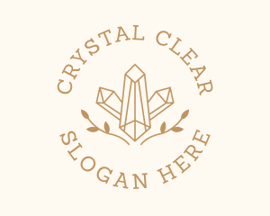 Crystal Wreath Jewelry logo design