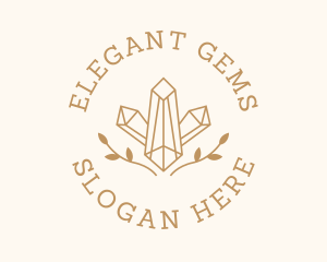 Crystal Wreath Jewelry logo design