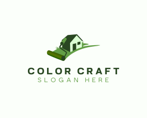 Residential Paint Roller Home logo