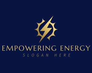 Thunderbolt Sun Energy logo design