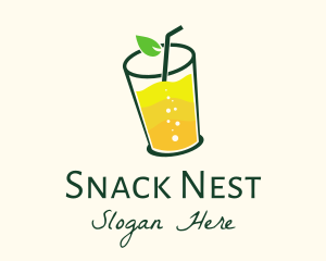 Lemon Juice Drink logo design