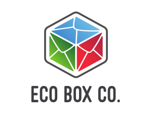 Mail Box Hexagon logo design