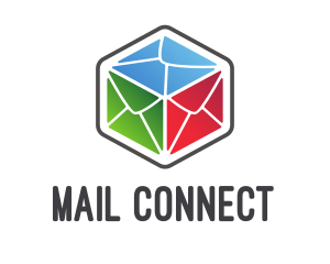 Mail Box Hexagon logo design