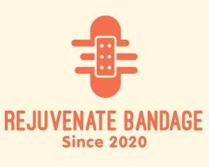 Orange Adhesive Bandage logo design