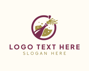 Liquor Wine Bottle Logo