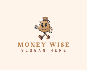 Dollar Money Bag logo design