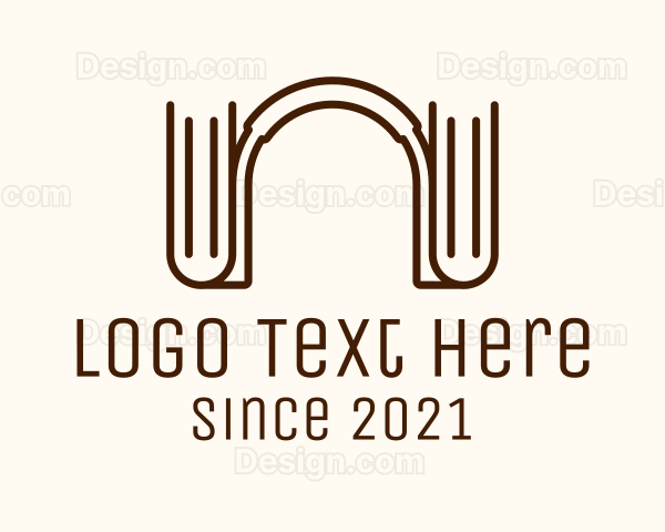 Brown Book Headphones Logo