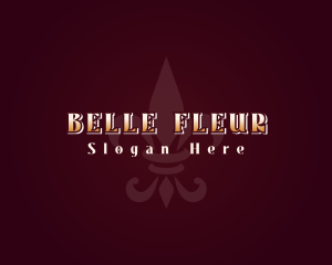 Vintage Fleur De Liz logo design