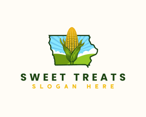 Iowa Sweet Corn Farm logo design