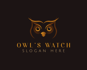 Owl Bird Eyes logo design