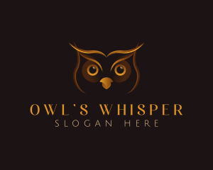 Owl Bird Eyes logo