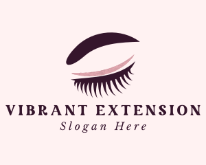 Beauty Makeup Eyelash logo design