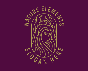 Woman Nature Beauty logo design