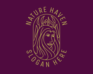 Woman Nature Beauty logo design