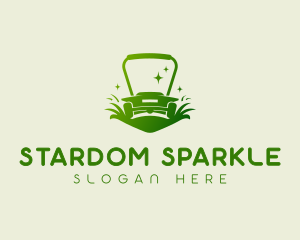 Gardener Sparkling Lawn Mower logo design