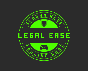 Green Gaming Skull logo