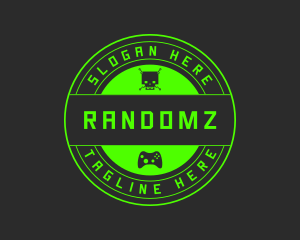 Green Gaming Skull logo design