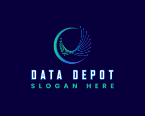 Network Data Programming logo design