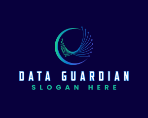 Network Data Programming logo design