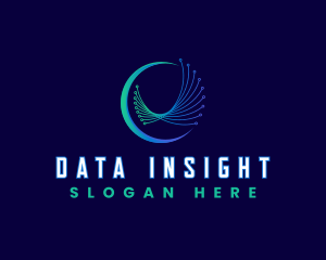 Network Data Programming logo design