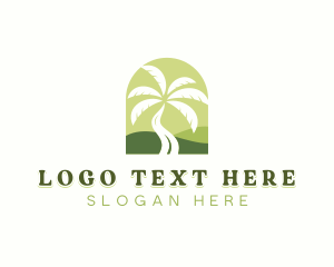 Palm Tree Planting Logo