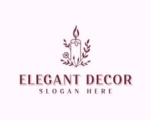 Organic Scented Candle logo design