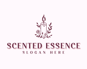 Organic Scented Candle logo design