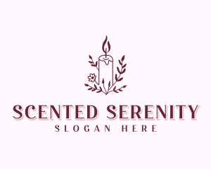 Organic Scented Candle logo design