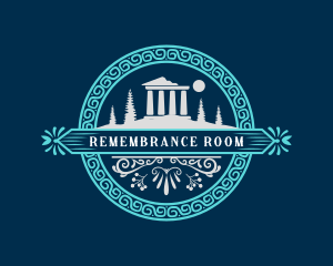 Parthenon Acropolis Landmark logo
