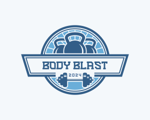 Gym Weights Training logo design