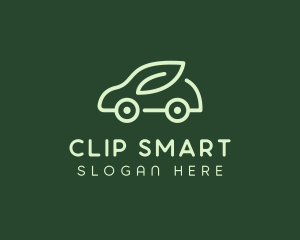 Green Eco Car logo design